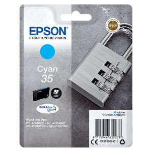 Epson 35 Ink Cartridge DURABrite Ultra Padlock Cyan C13T35824010