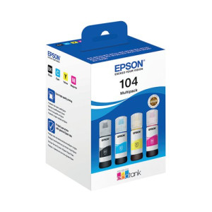 Epson 104 Ink Bottle EcoTank Multipack CMYK C13T00P640