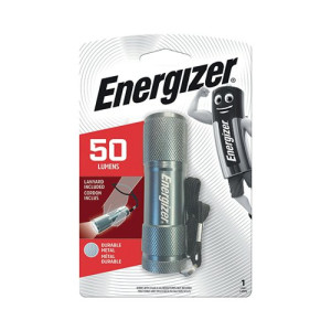 Energizer Metal Torch Compact 15 Hours Run Time 3AAA Silver 633657