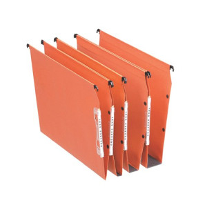 Esselte Orgarex 15mm Lateral File V-Bottom A4 Orange (Pack of 25) 21627