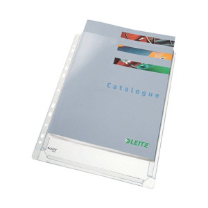 Leitz Reinforced Expanding Pockets A4 Clear (Pack of 5) 47188