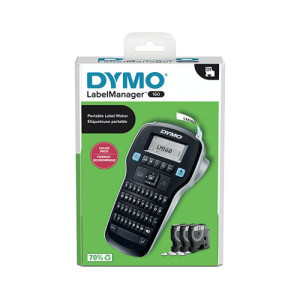 Dymo LabelManager 160 Label Maker Starter Kit with 3 Rolls D1 Label Tape
