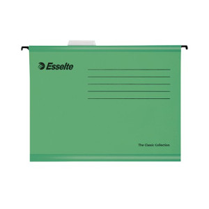 Esselte Classic Foolscap Suspension File Green (Pack of 25) 90337