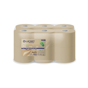 Lucart EcoNatural L-One Mini 180 Toilet Roll (Pack of 12) 812170