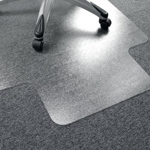 Floortex Advantagemat PVC Lipped Chair Mat for Carpets up to 6mm Thick 1200x900x22mm Clear 119225LV