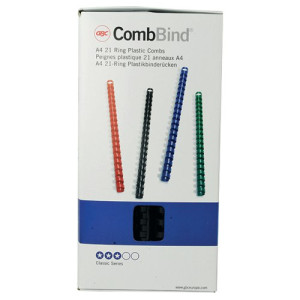 GBC CombBind A4 14mm Binding Combs Black (Pack of 100) 4028178