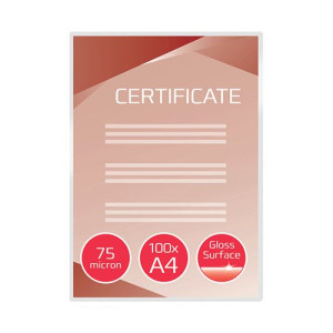 GBC Document Laminating Pouch Gloss A4 150 Micron (Pack of 100) 3740400