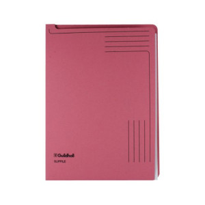 Exacompta Guildhall Slipfile Manilla 230gsm Pink (Pack of 50) 4604Z