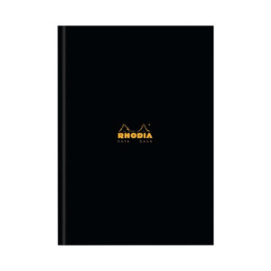 Rhodia Business A4 Book Casebound Hardback 192 Pages Black (Pack of 3) 119230C