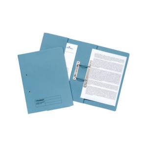 Exacompta Guildhall Transfer Spiral Pocket File 315gsm Foolscap Blue (Pack of 25) 349-BLU