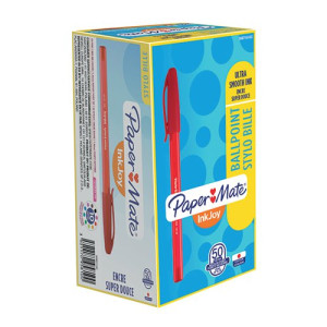 PaperMate InkJoy 100 Ballpoint Pen Medium Red (Pack of 50) S0957140