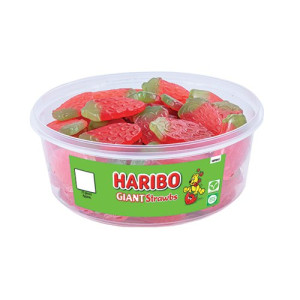 Haribo Giant Strawbs 825g Tub 9580
