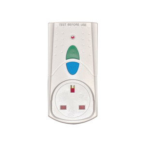 RCD Safety Plug White (Takes 3000 upto Watts and 13 Amps) PB5000