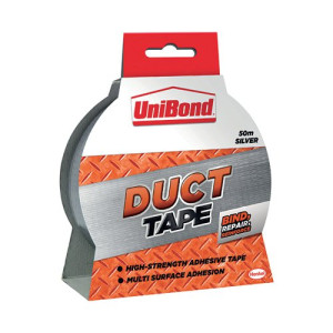 Unibond Duct Tape 50mmx50m Silver