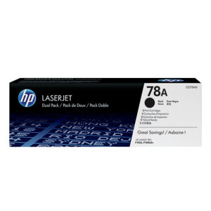 HP 78A Black Laserjet Toner Cartridge (Pack of 2) CE278AD
