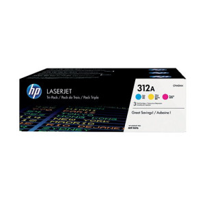 HP 312A Cyan/Yellow/Magenta Laserjet Toner Cartridge (Pack of 3) CF440AM
