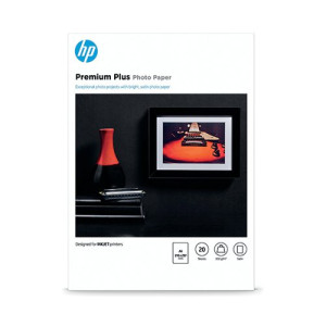HP A4 White Premium Semi-Glossy Photo Paper (Pack of 20) CR673A