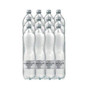 Harrogate Spring Bottled Water Sparkling 1.5L PET Silver Label/Cap (Pack of 12) P150122C