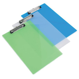 Rapesco Clipboard Frosted Transparent Assorted (Pack of 10) SHP PCBAS
