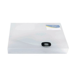 Rapesco Rigid Wallet Box File 40mm Capacity 400 Sheets A4 Clear 0711