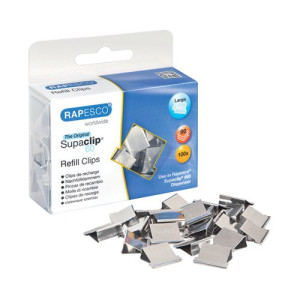 Rapesco Supaclip 60 Refill Stainless Steel (Pack of 100) CP10060S