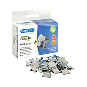 Rapesco Supaclip 40 Refill Clips Stainless Steel (Pack of 200) CP20040S