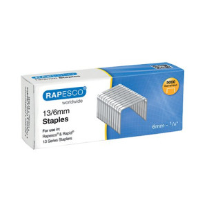 Rapesco 13/6mm Staples Chisel Point (Pack of 5000) S24602Z6