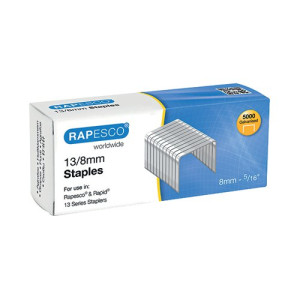 Rapesco 13/8mm Staples Chisel Point (Pack of 5000) S13080Z3