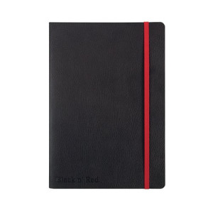 Black n' Red Soft Cover Notebook A5 Black 400051204
