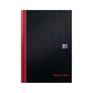Black n' Red Casebound Hardback Ruled Notebook 192 Pages B5 (Pack of 5) 400082917