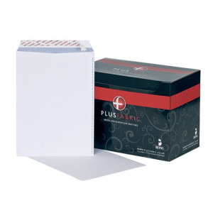 Plus Fabric C4 Envelope Pocket Peel and Seal 120gsm White (Pack of 125) D10303