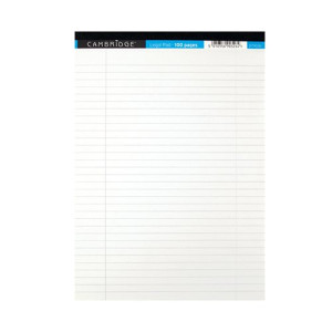 Cambridge Legal Pad 100P 70gsm A4 White (10 Pack) 100080159