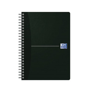 Oxford Card Cover Wirebound Notebook A5 Black (5 Pack) 100103627