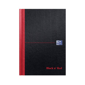 Black n' Red Casebound Hardback Single Cash Book A5 (Pack of 5) 100080414