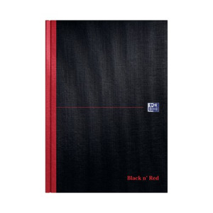 Black n' Red Casebound Narrow Ruled Hardback Notebook A4 (Pack of 5) 100080474