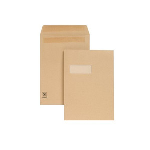 New Guardian C4 Envelope Window Self Seal Manilla (Pack of 250) M27503