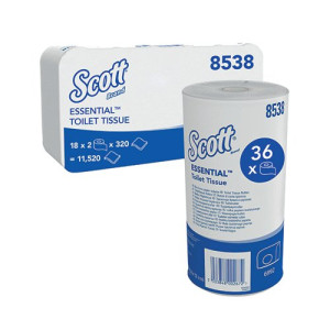 Scott 2-Ply Performance Toilet Roll 320 Sheets (Pack of 36) 8538