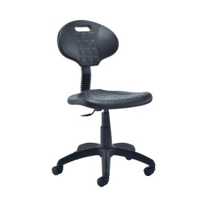 Jemini Factory Chair 570x280x610mm Polyurethane Black KF00197