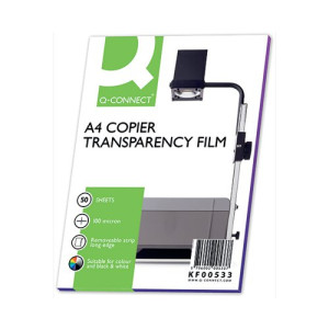 Q-Connect Laser Copier Over Head Projection Film (Pack of 50) KF00533