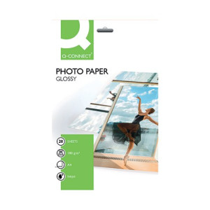 Q-Connect A4 Gloss Photo Paper 180gsm (Pack of 20) KF01103