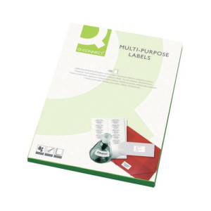 Q-Connect Multipurpose Labels 38.1x21.2mm 65 Per Sheet White (Pack of 6500) KF01130