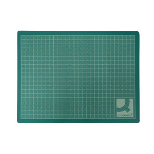 Q-Connect Cutting Mat Non-Slip PVC A2 Green KF01137