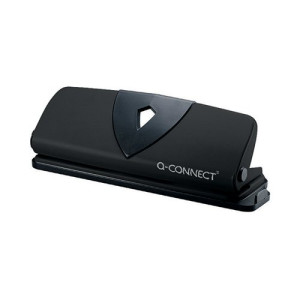 Q-Connect 4 Hole Punch Black 16 Sheet KF01238