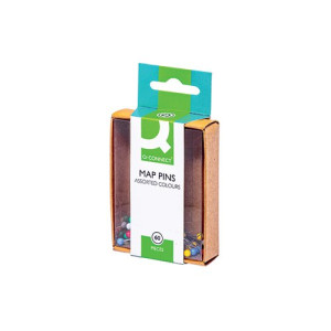 Q-Connect Map Pins Assorted (Pack of 600) KF02030Q