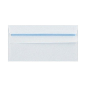 Q-Connect DL Envelopes Plain Wallet Peel and Seal 100gsm White (Pack of 500) 1P04