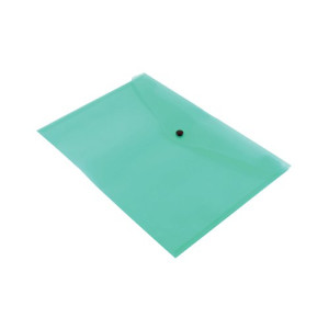 Q-Connect Polypropylene Document Folder A4 Green (Pack of 12) KF03597