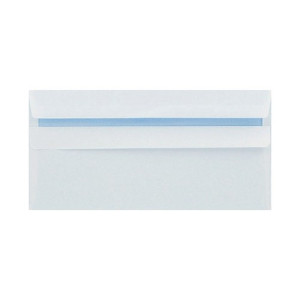 Q-Connect DL Envelope Wallet Self Seal 80gsm White (Pack of 250) KF07556