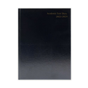 Academic Diary Week To View A4 Black 2023-2024 KF3A4ABK23