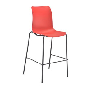 Astin Logi High Stool 570x575x1160mm Red KF70039