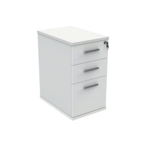 Astin 3 Drawer Desk High Pedestal Lockable 480x680x745mm Arctic White KF77716